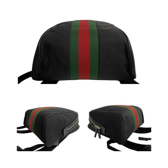 Pre Loved Gucci  GG Supreme Canvas Backpack Black - Picture 6 of 8